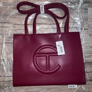 NWT: Telfar Medium Shopping Bag (Burgundy)